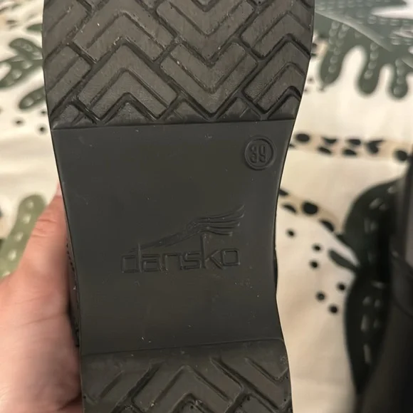 Dansko Black Leather Clogs - Picture 9 of 9